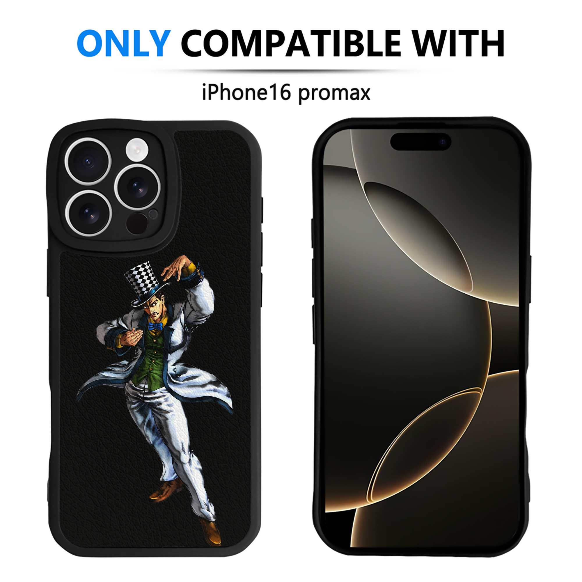 （画像用） ジョジョの奇妙な冒険 ウィル?アントニオ?ツェペリ JoJo's Bizarre Adventure Will Anthonio Zeppeli 【iPhone 16シリーズ対応】シリコンスマホケース（レザー調） 材質：シリコン